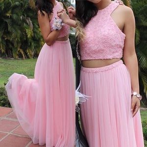Sherri Hill Prom/ formal Dress Pink Two Piece